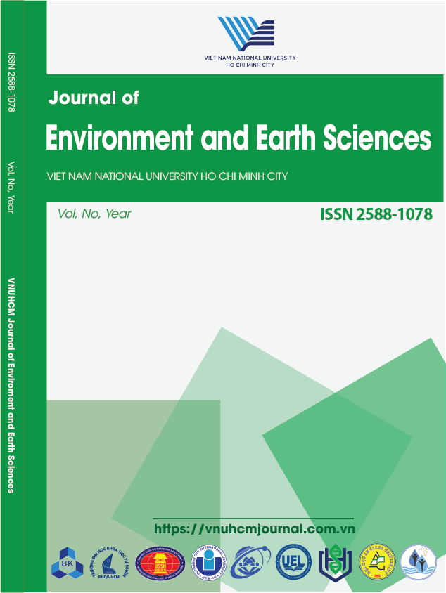 VNUHCM Journal of Environment and Earth Sciences Cover